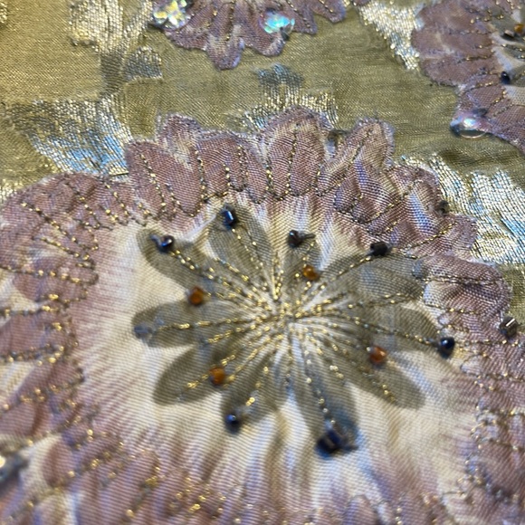 Sandy Starkman embellished tank, 💯 silk, size XL - Picture 6 of 10